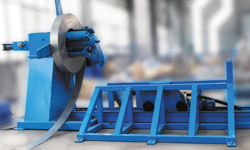 5T hydraulic automatic unwinding and loading machine